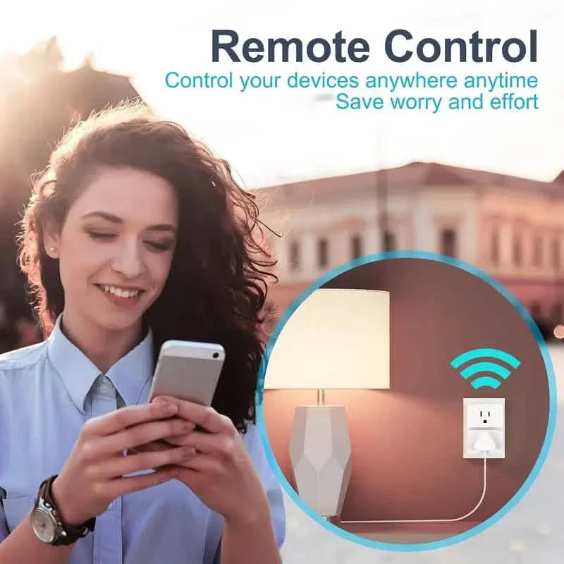 2-Pack: WiFi Smart Plug – 15A, Timer & App Control, Works with Alexa & Google Home