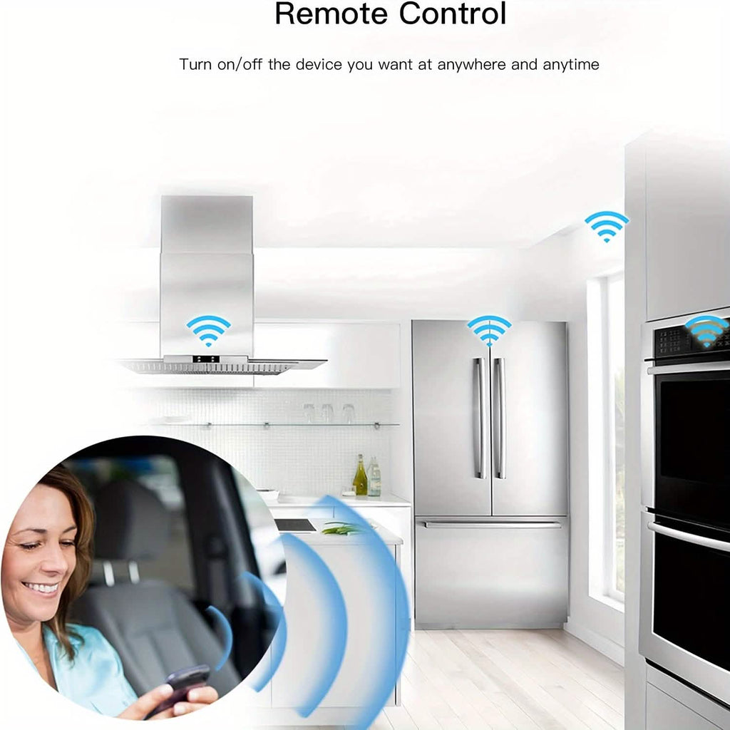 Smart WiFi Plug Outlet Adapter, Works with Alexa & Google, Timer, Voice Control, 2.4GHz Network Home Automation