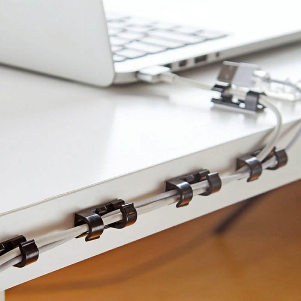 Self-Adhesive Wire Organizer Line Cable Plastic Clips