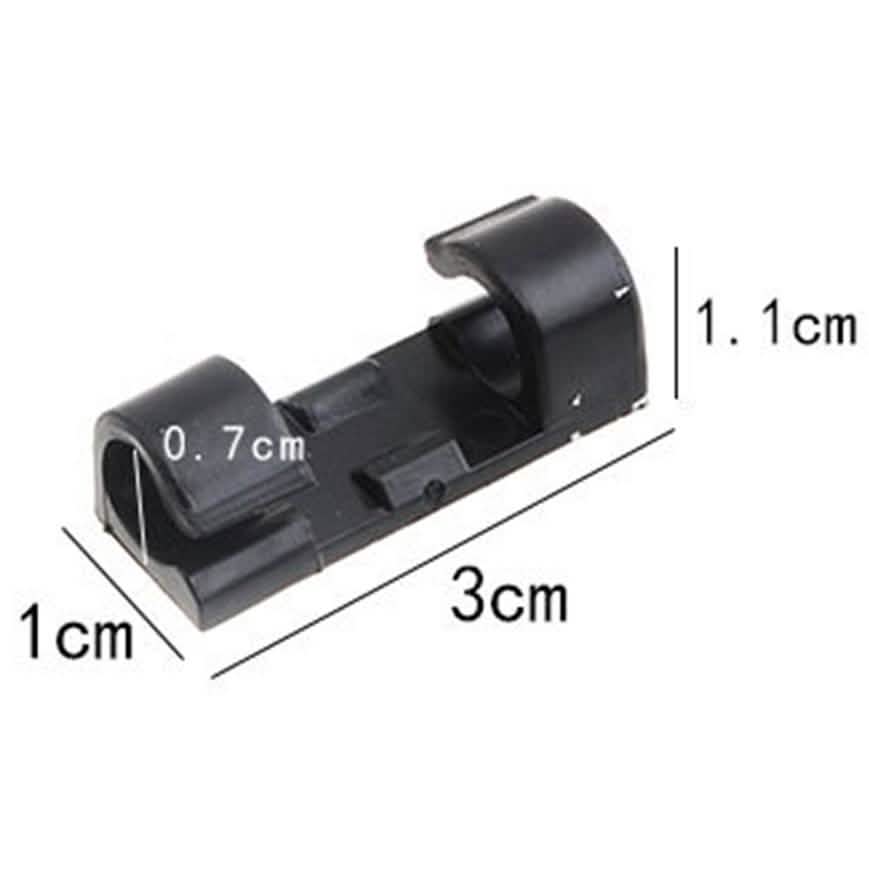 Self-Adhesive Wire Organizer Line Cable Plastic Clips