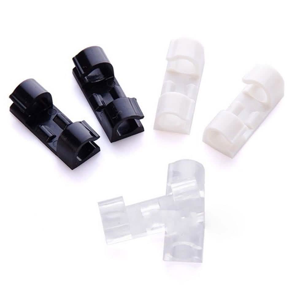 Self-Adhesive Wire Organizer Line Cable Plastic Clips